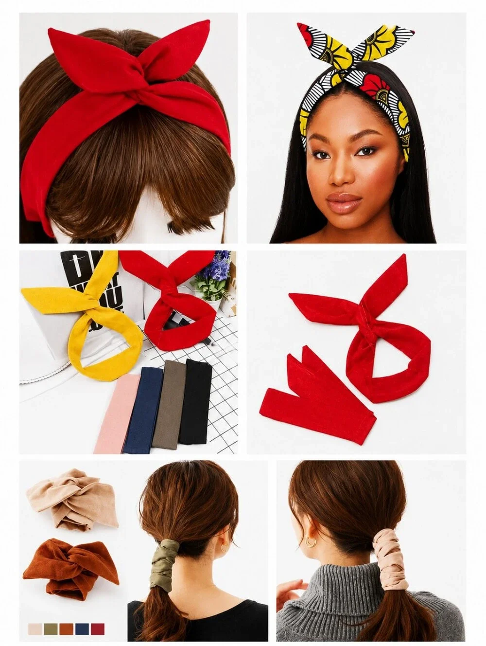Women's Fashion Hair Accessory Wire Bendable Head wrap blue purple